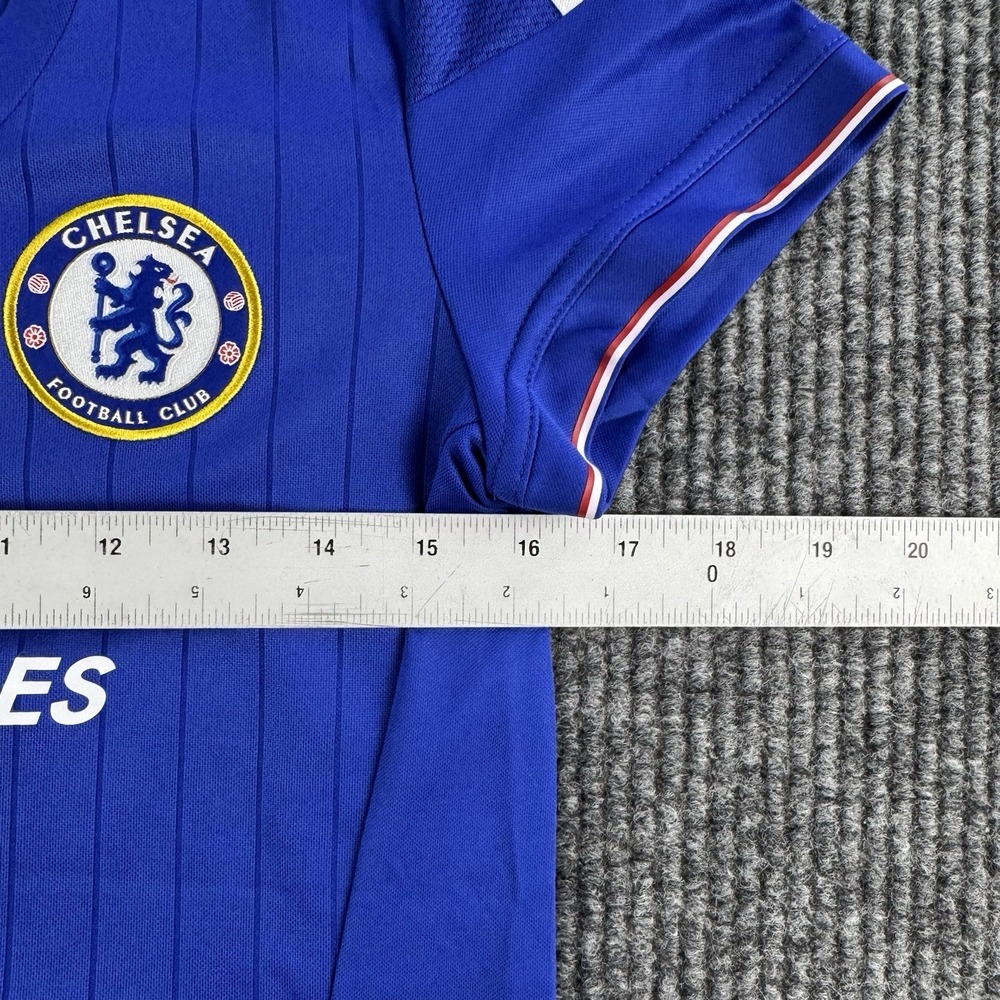 Chelsea FC Jersey Womens Small Blue Soccer Yokohama Tyres Adidas Wipro - Picture 5 of 11